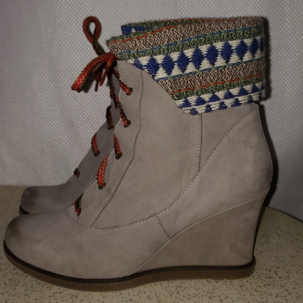 Anthropologie holding horses boot wedges